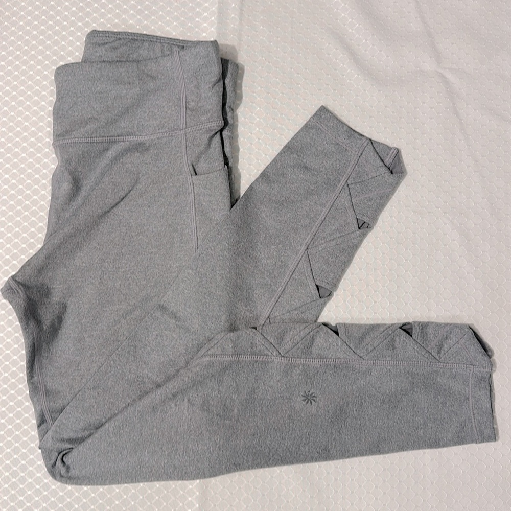 Athleta washed never worn gray leggings size 16, NEW condition